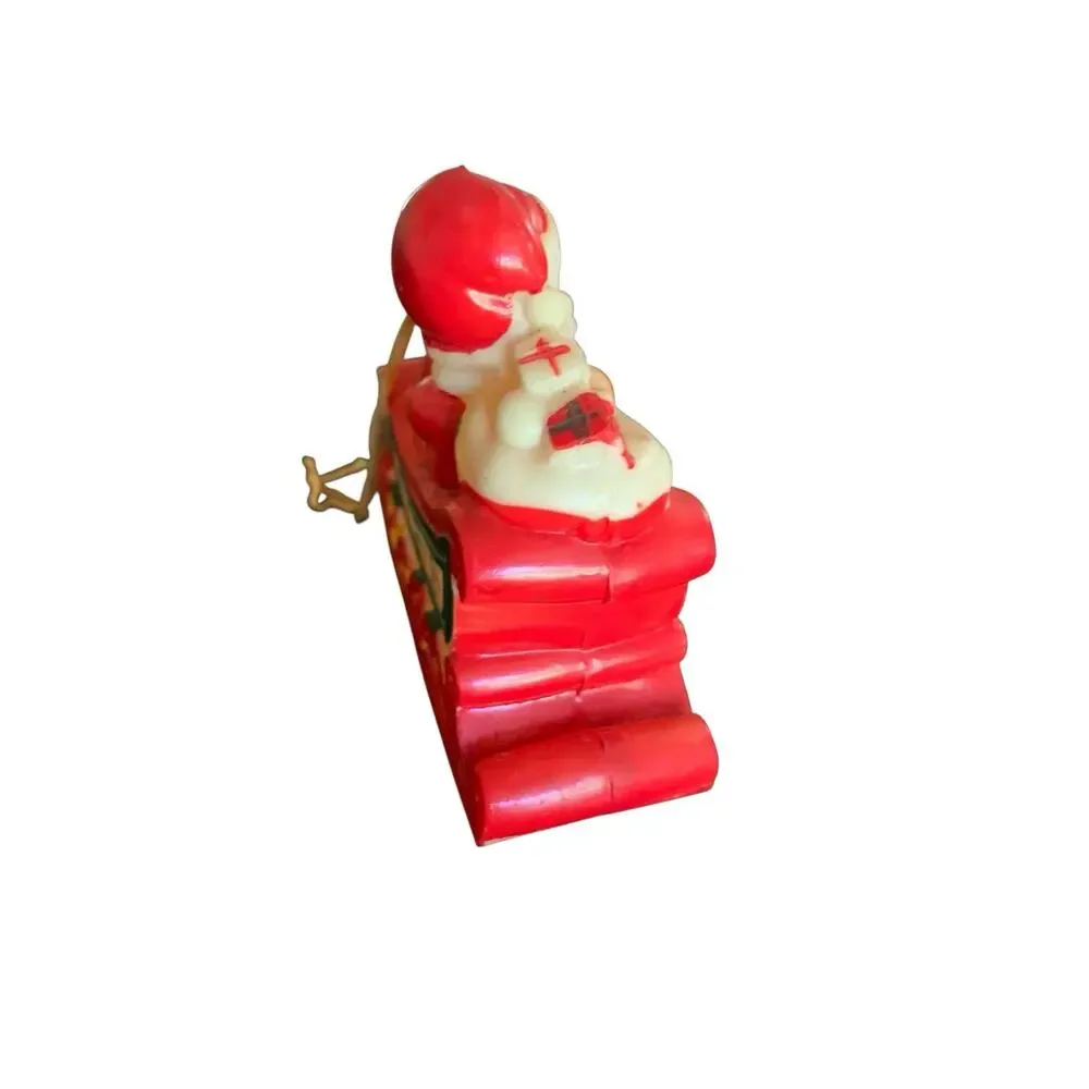 Soft Rubber Santa Claus & Sleigh Loaded with Presents Ornament‎ Christmas Japan